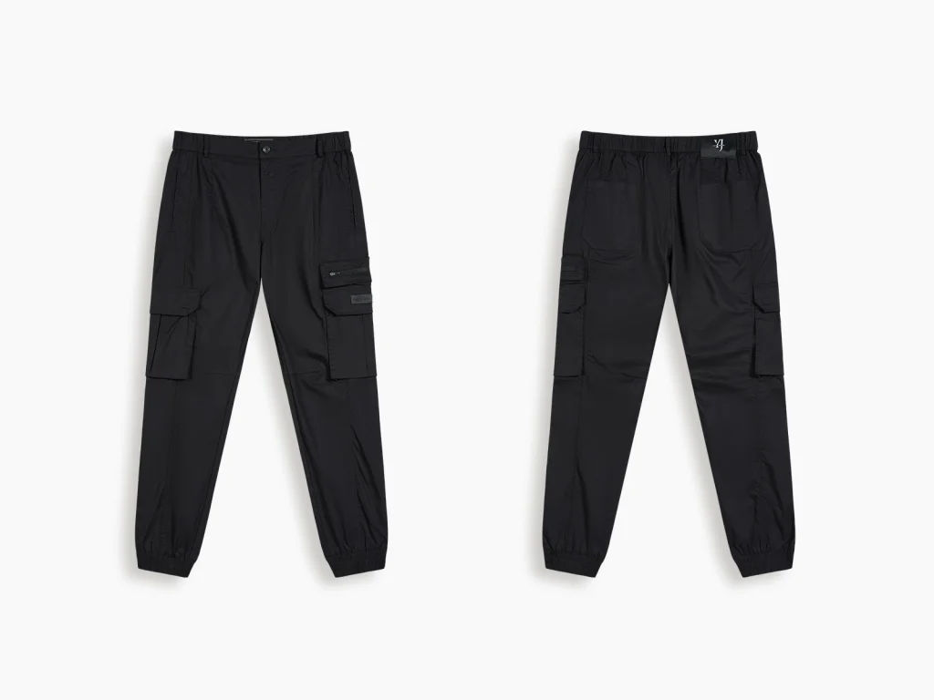 Black cargo jogger pants manufacturer overview, style 1-2116