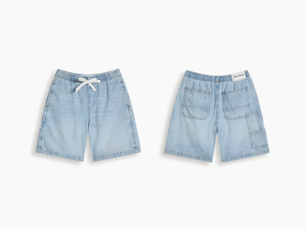 Kids’ Light-Wash Pull-On Denim Bermuda Shorts — product overview, style 2E310