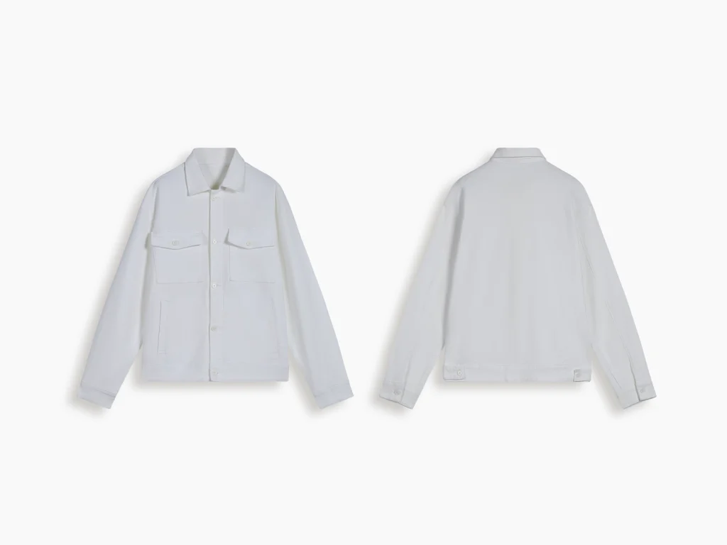 White men's overshirt manufacturer overview, style 4141027