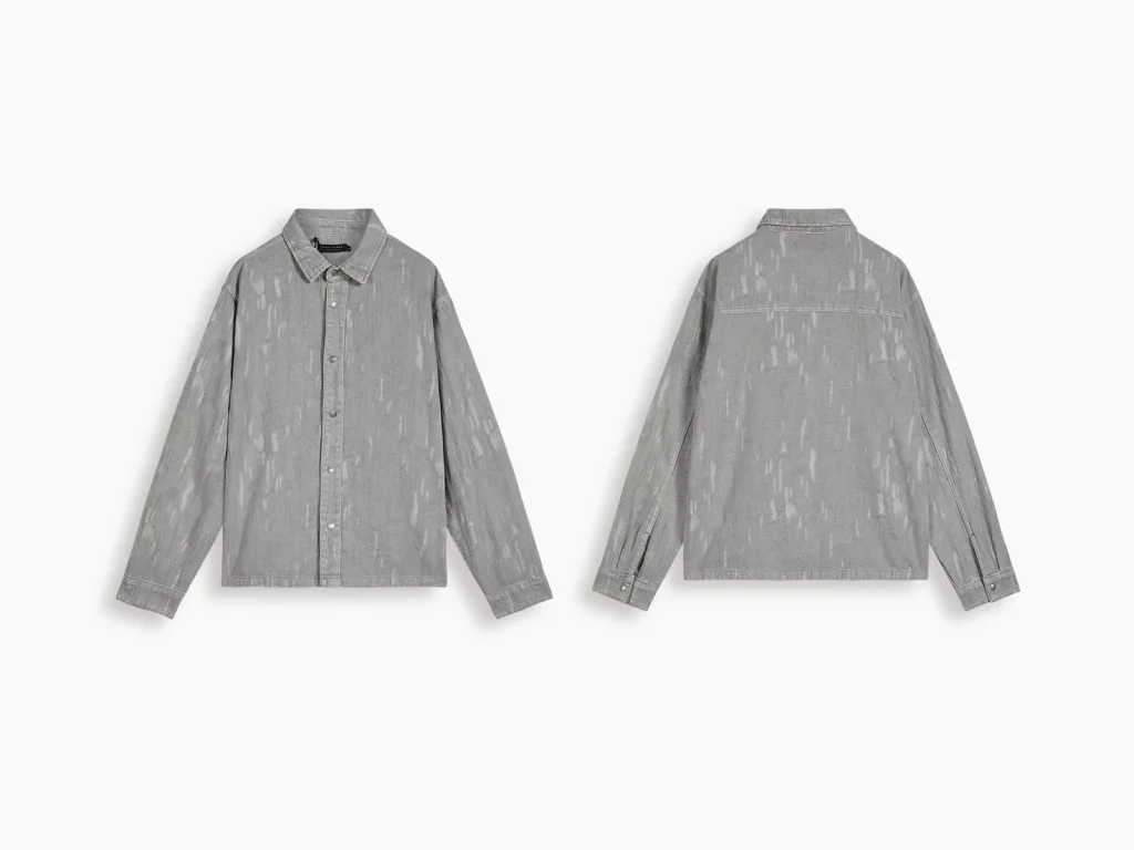 Textured men's overshirt manufacturer overview, style 4163055