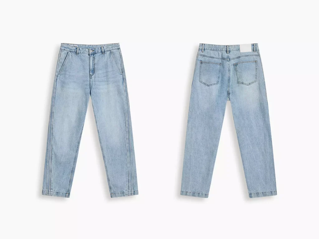 Light wash men's jeans manufacturer overview, style 4D715