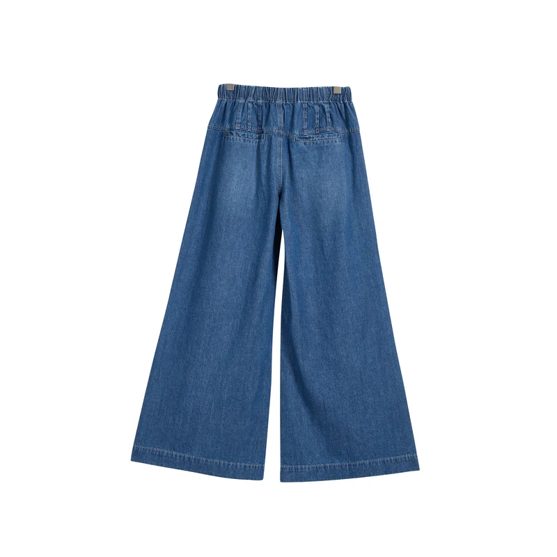 Women’s Tencel Drawstring Denim Culottes product view 2, style 58044