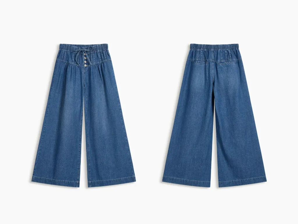 Women’s Tencel Drawstring Denim Culottes product overview, style 58044