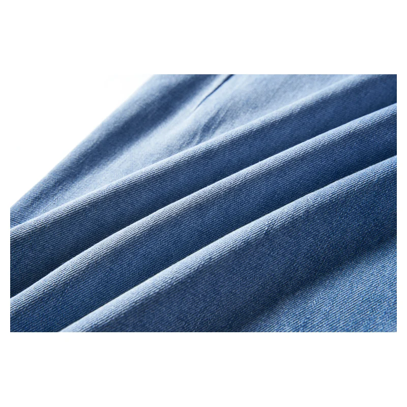 Women’s Light-Wash Drawstring Wide-Leg Jeans product view 5, style 58066
