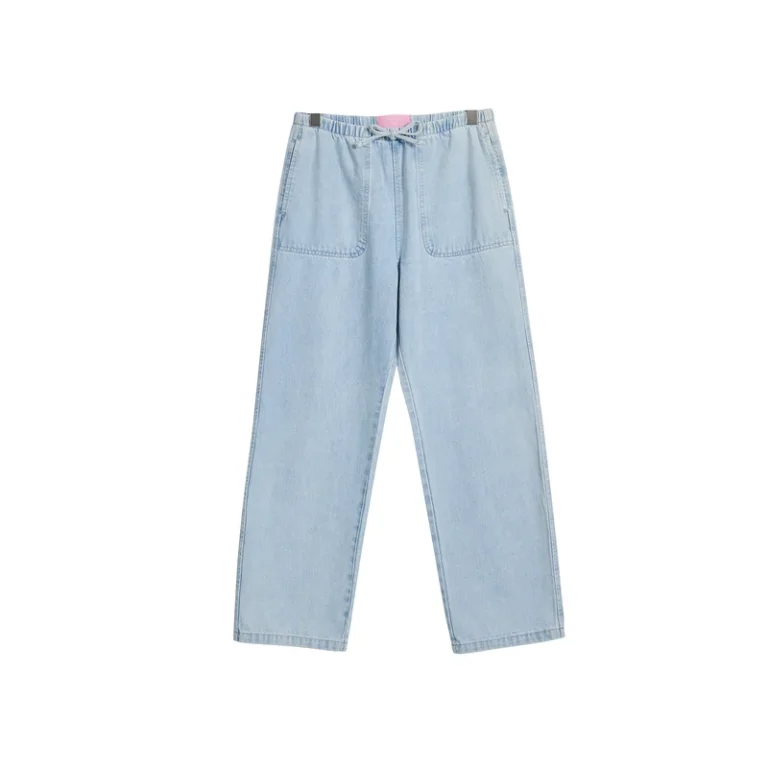 Women’s Very-Light-Wash Pull-On Wide-Leg Jeans product view 1, style 58067