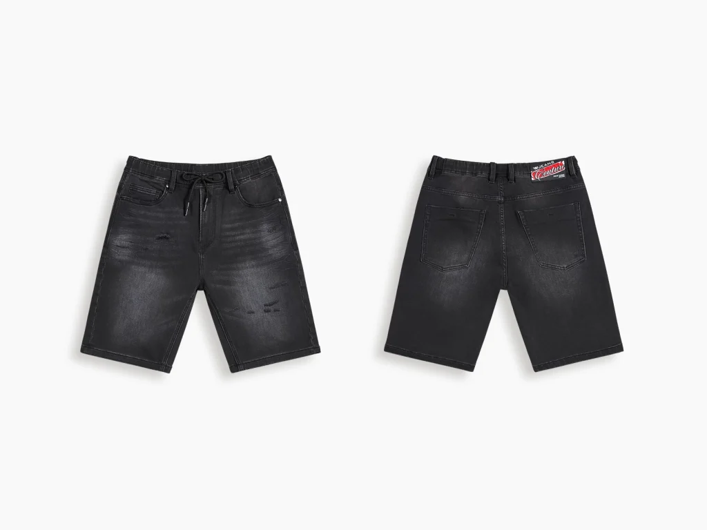 Distressed denim shorts manufacturer overview, style S26WJBJ105