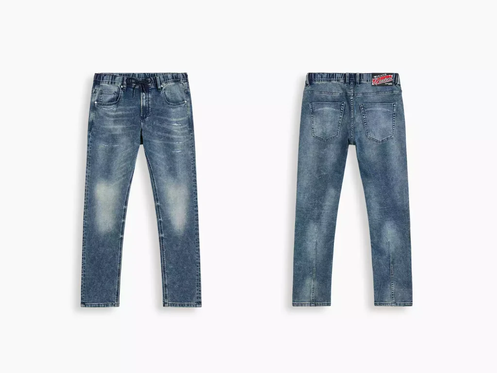 Drawstring straight-leg jeans manufacturer overview, style S26WJJ101