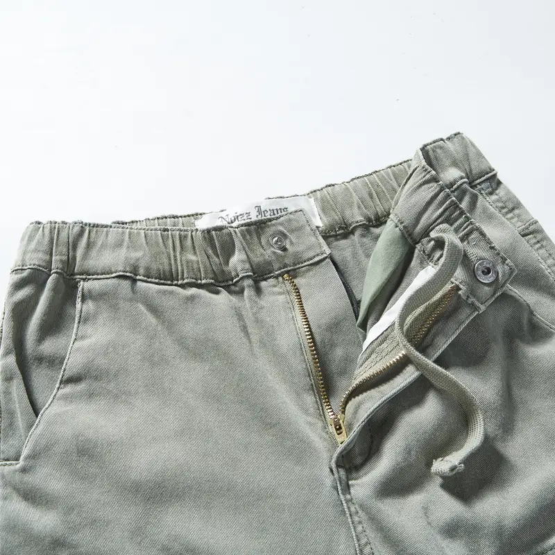 kids-army-green-drawstring-cargo-joggers-2d009-zip-waist-detail