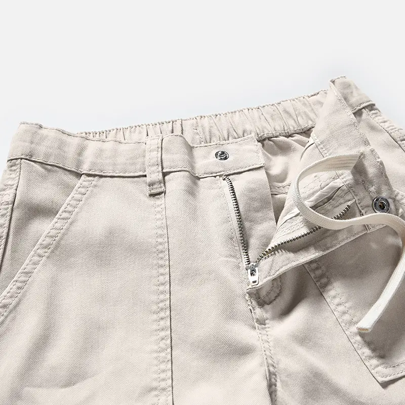 kids-beige-stretch-denim-cargo-joggers-2e807-drawstring-waist-detail