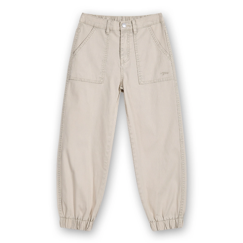 kids-beige-stretch-denim-cargo-joggers-2e807-front