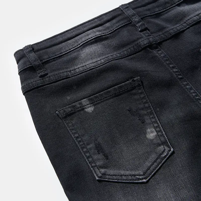 kids-black-paint-splatter-graphic-slim-jeans-s26ipkj101-back-pocket-detail