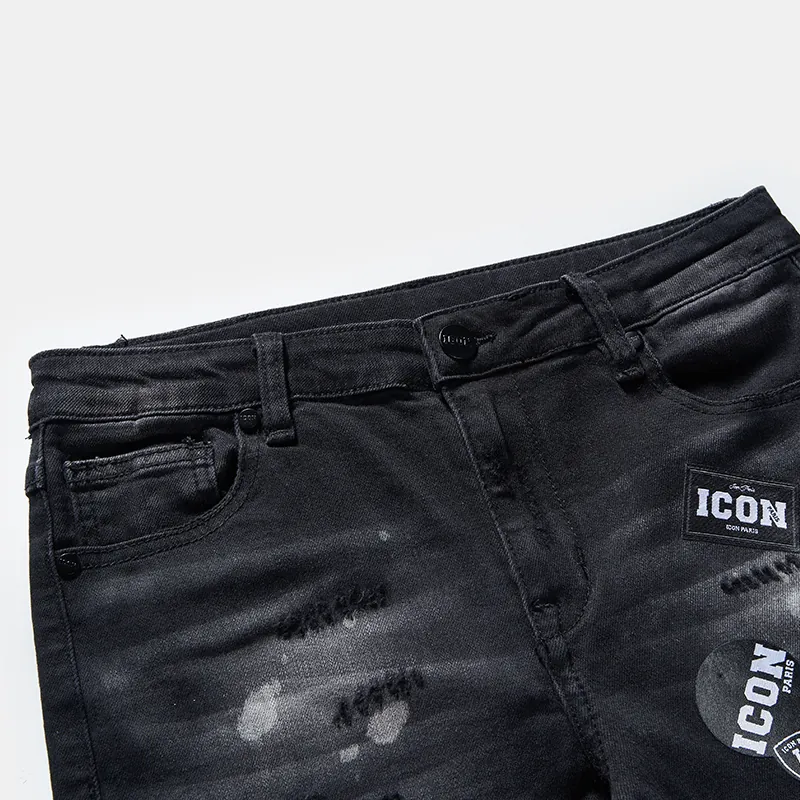 kids-black-paint-splatter-graphic-slim-jeans-s26ipkj101-graphic-patch-waist-detail