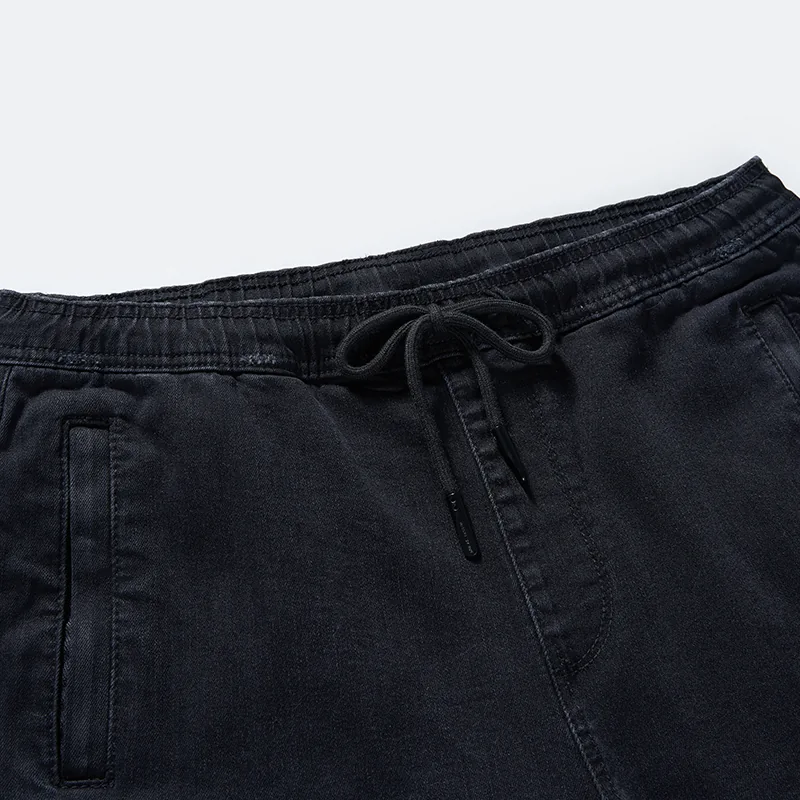 kids-black-stretch-denim-cargo-joggers-2e813-drawstring-waist-detail