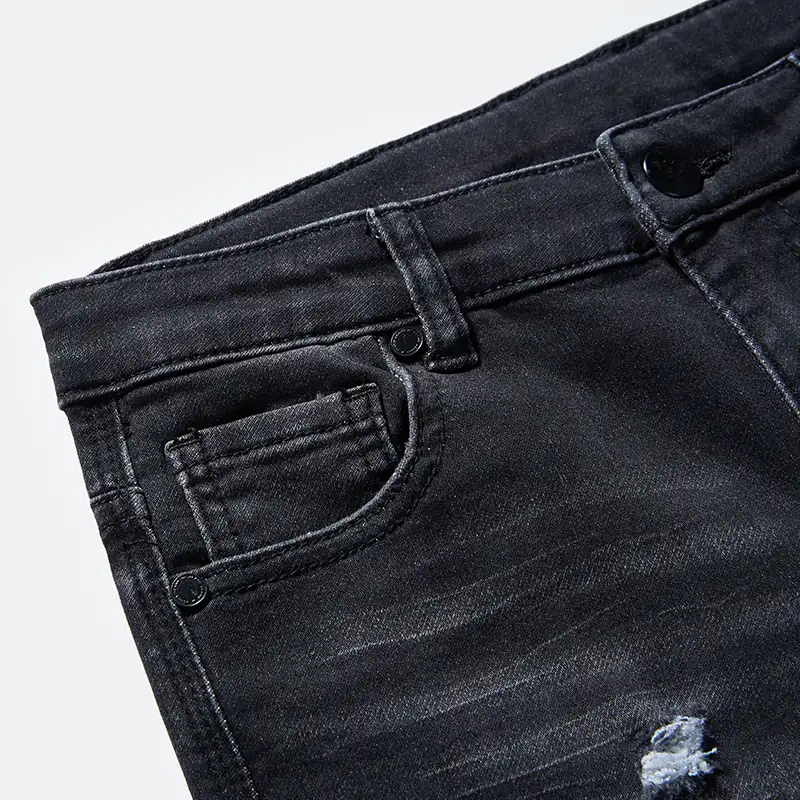 kids-black-whisker-wash-distressed-slim-jeans-s26wjkj105-button-fly-detail