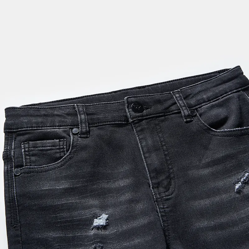 kids-black-whisker-wash-distressed-slim-jeans-s26wjkj105-distressed-waist-detail
