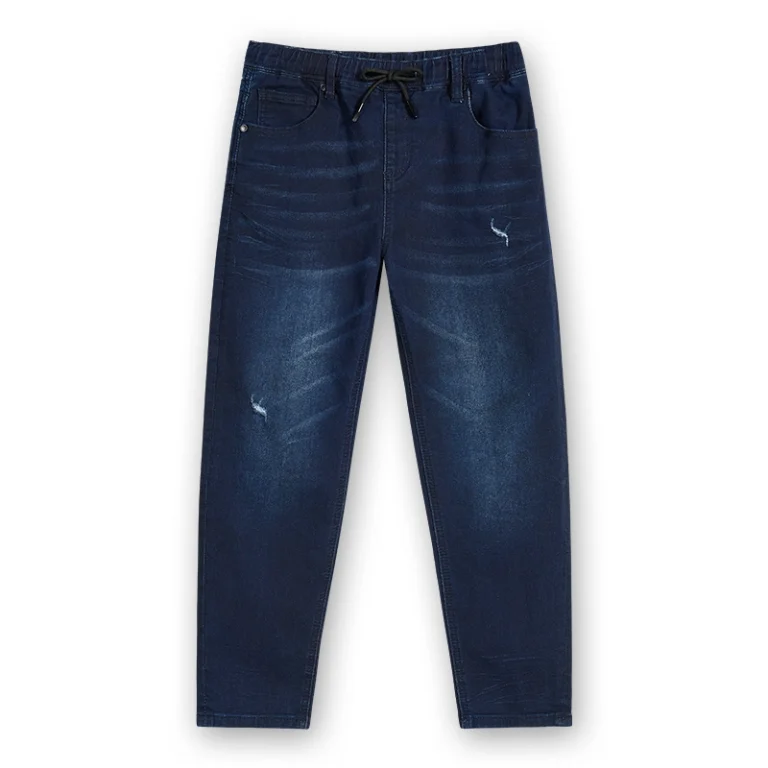 kids-dark-wash-drawstring-tapered-jeans-s26wkj100-front