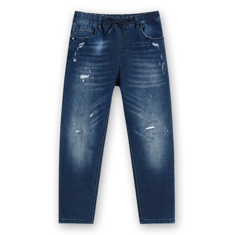kids-dark-wash-ripped-drawstring-jeans-s26wkj102-front