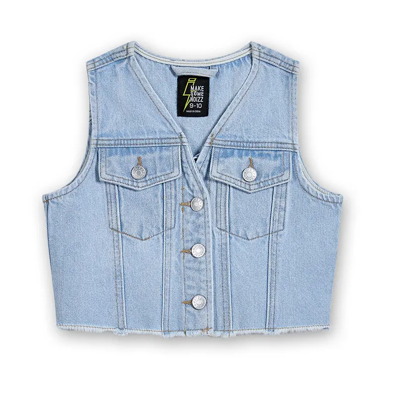 kids-light-wash-denim-vest-shorts-set-7e739-front