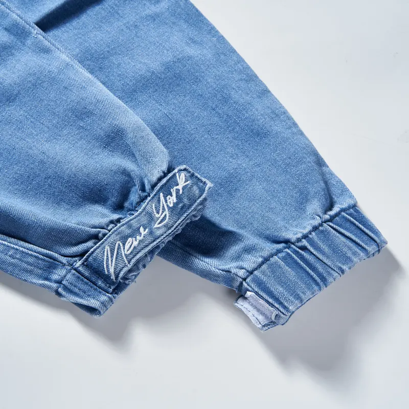 kids-light-wash-drawstring-pocket-denim-cargo-joggers-2d008-cuffed-hem-detail