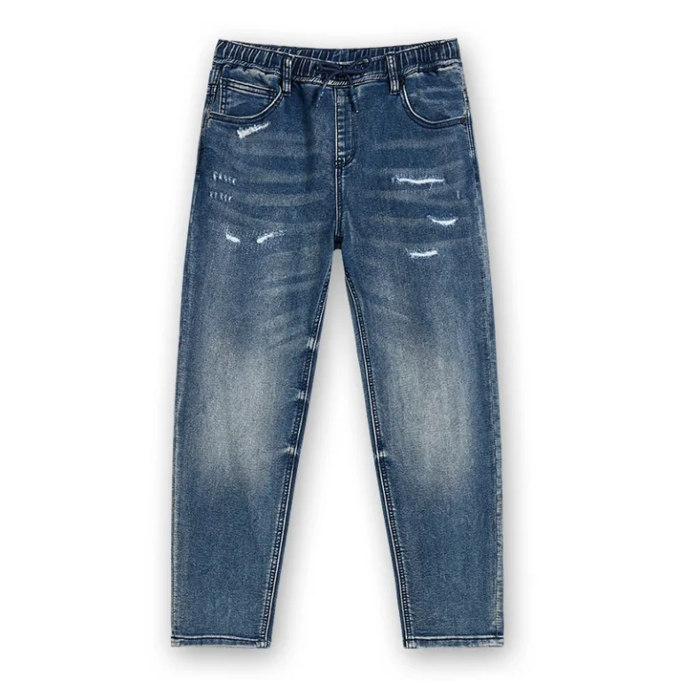 kids-mid-wash-distressed-drawstring-jeans-s26wkj101-blue-front