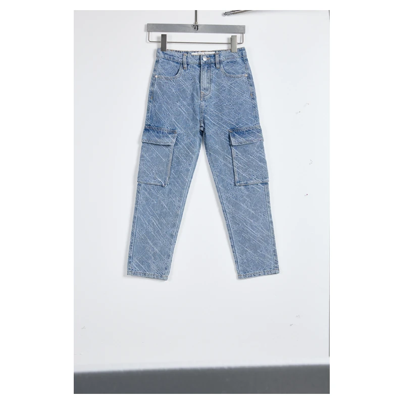 kids-snow-wash-cargo-straight-leg-jeans-2e001-front