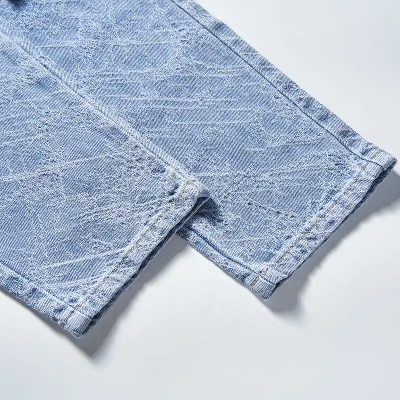 kids-snow-wash-cargo-straight-leg-jeans-2e001-hem-detail
