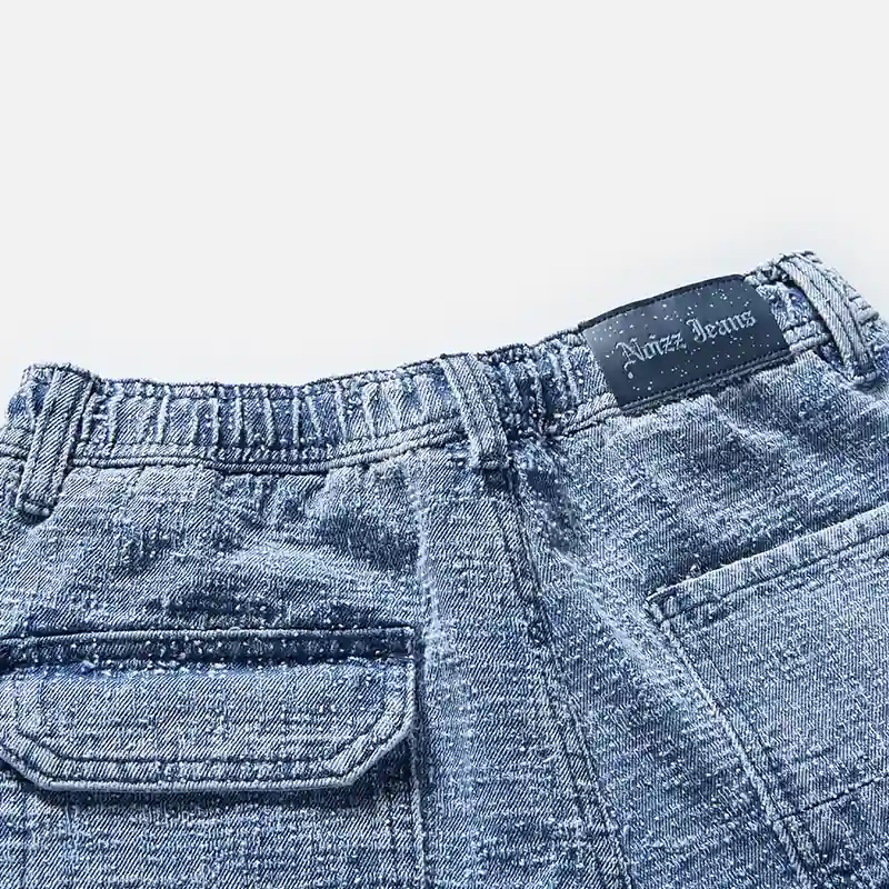 kids-stone-wash-raw-hem-denim-bermuda-shorts-2e325-back-pocket-detail
