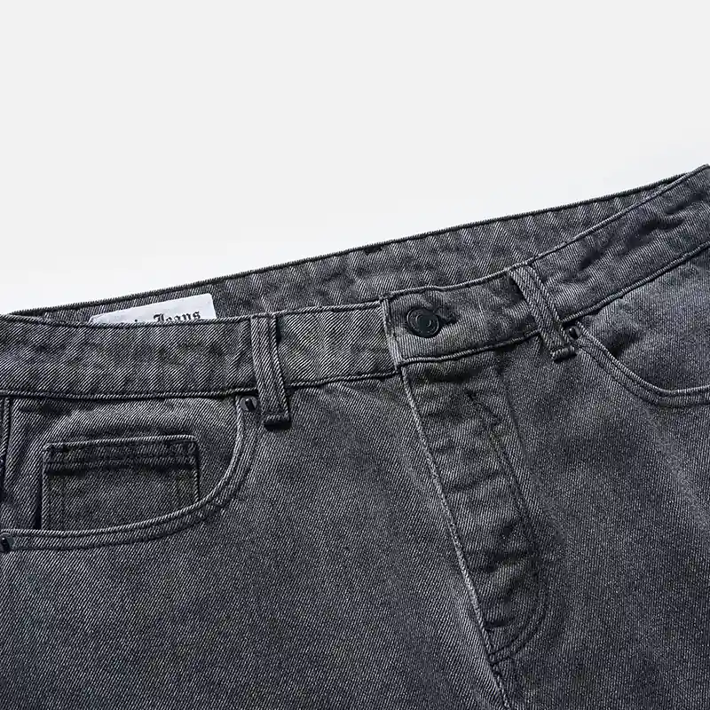 Button waist and front pocket detail on carpenter jeans style 4C732
