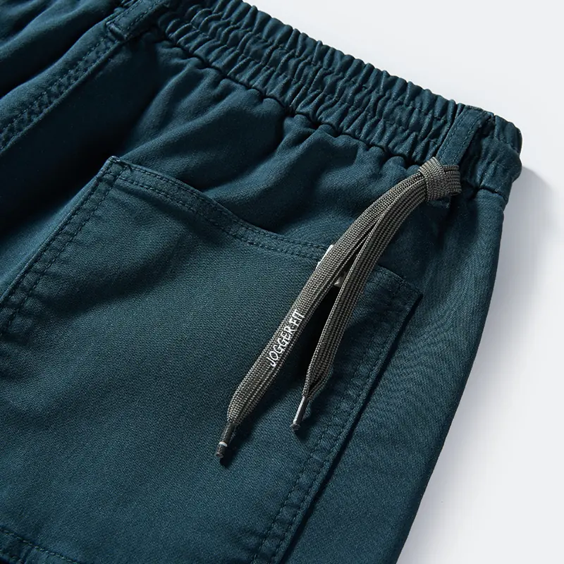 Slant front pocket and branded drawcord detail, style 4264553