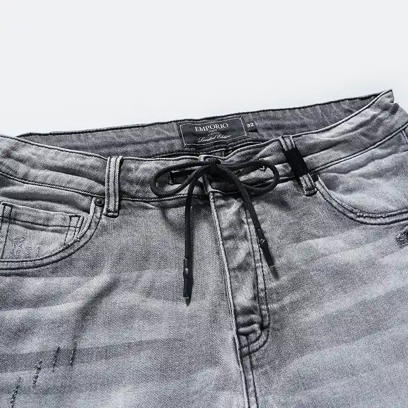 Button front, internal drawstring and grey fade detail, style DJFW2508M