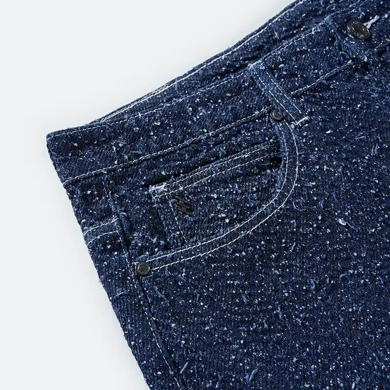 Front pocket, rivet and contrast stitching detail on jeans style 4264551