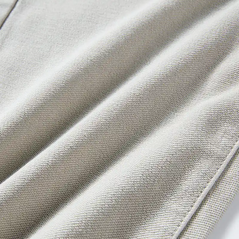 Light stone woven fabric texture and seam detail for style 4264552